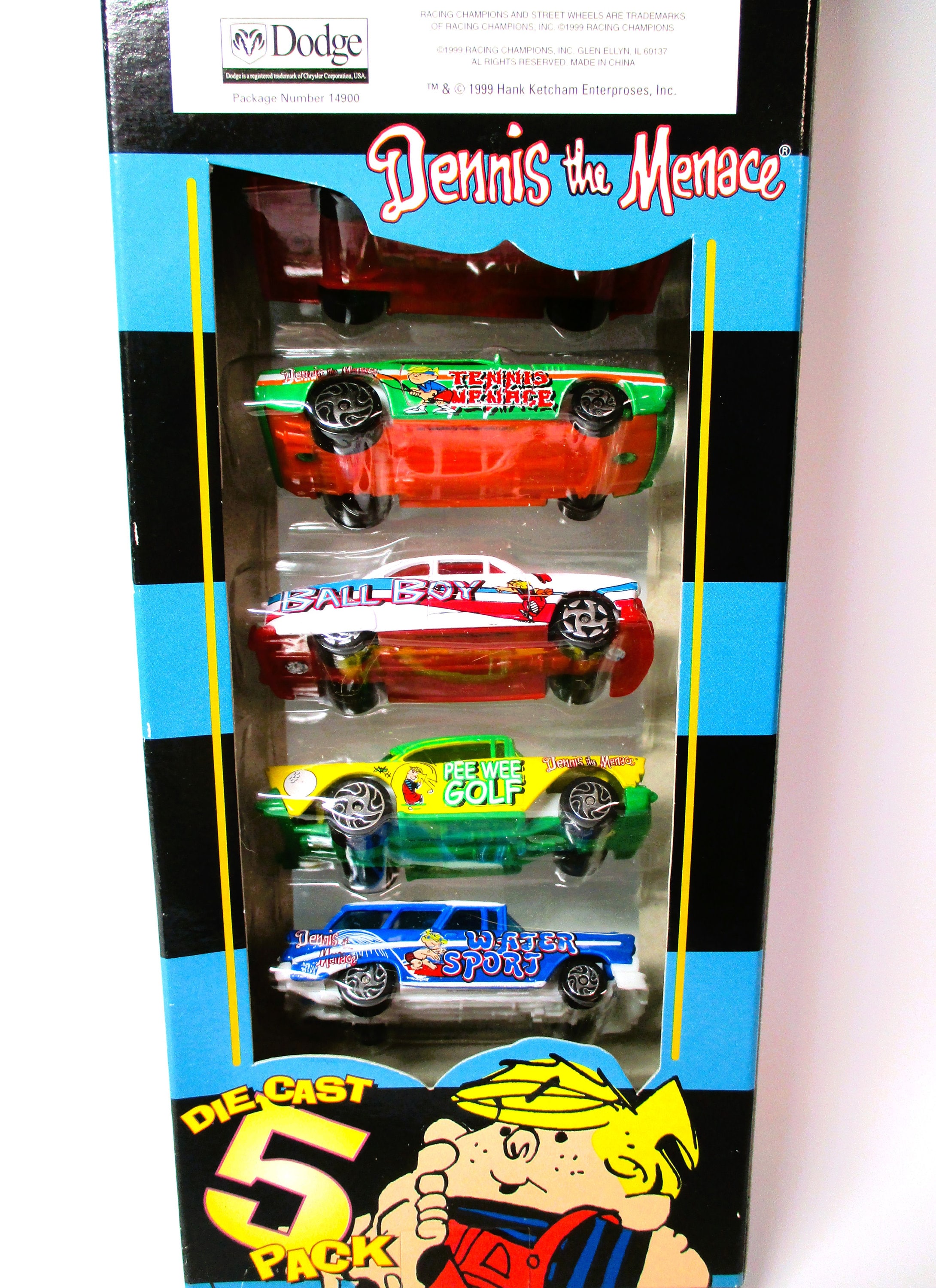 Racing Champions Dennis the Menace Street Wheels Five Pack Set