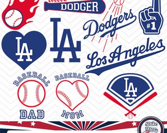 Dodgers Vector Etsy