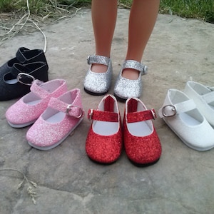55mm Glitzerschuhe Puppe Les Chéries Corolle Paola Reina Nines d&#39;Onil Ruby Red Fashion Friends Glitzermädchen Herz 4 Herzpuppe Gégé