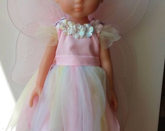 Tenue vetement robe fée princesse rose poupée les chéries corolle paola reina amigas Mini MARU Doll Vestida de Azul Paulina Minouche