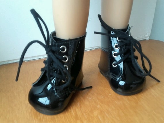 Shoes Black Patent Boots Doll Kidz n Cats G tz Maru and Friends