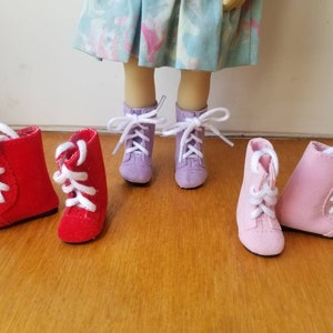 Chaussure botte suedine poupée boneka Li'l Dreamer Dianna Effner Kidz ‘n’ Cats Mini Heidi Plusczok Kaye Wiggs TINY Agatha Zoé