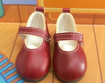 Chaussures 55mm rouge bordeau poupée les chéries corolle paola reina amigas Ruby Red fashion friends mini maru dolly gégé
