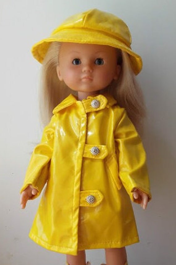 Yellow Raincoat Outfit for Dolls Les Chéries Corolle Paola Reina