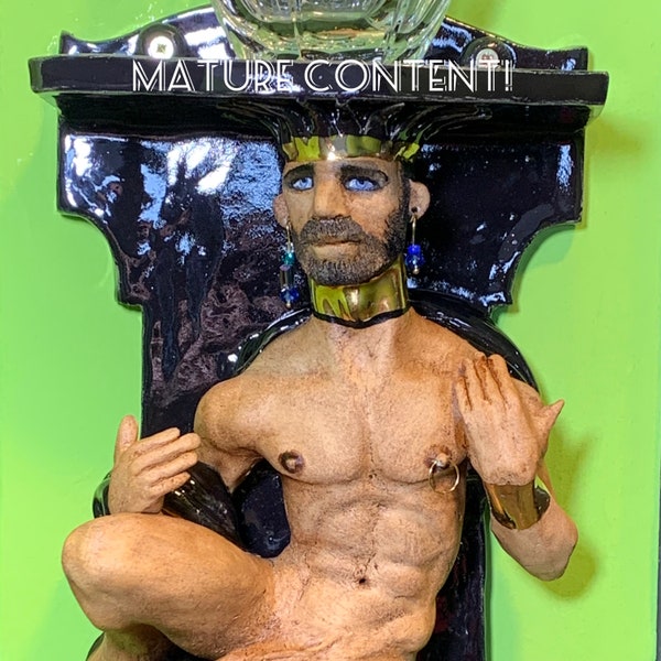 Art gay original | sculpture masculine | figurine masculine | statue du corps de l'homme | art queer | LGBTQ | cadeau d’intérêt gay | hommes gais | fantaisie gay