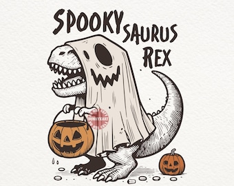 Halloween T-Rex Dinosaur SVG PNG, Spookysaurus Rex, Halloween Kids Sublimation, Halloween Dinosaur PNG, T-Rex Skeleton Kids, Boys Halloween