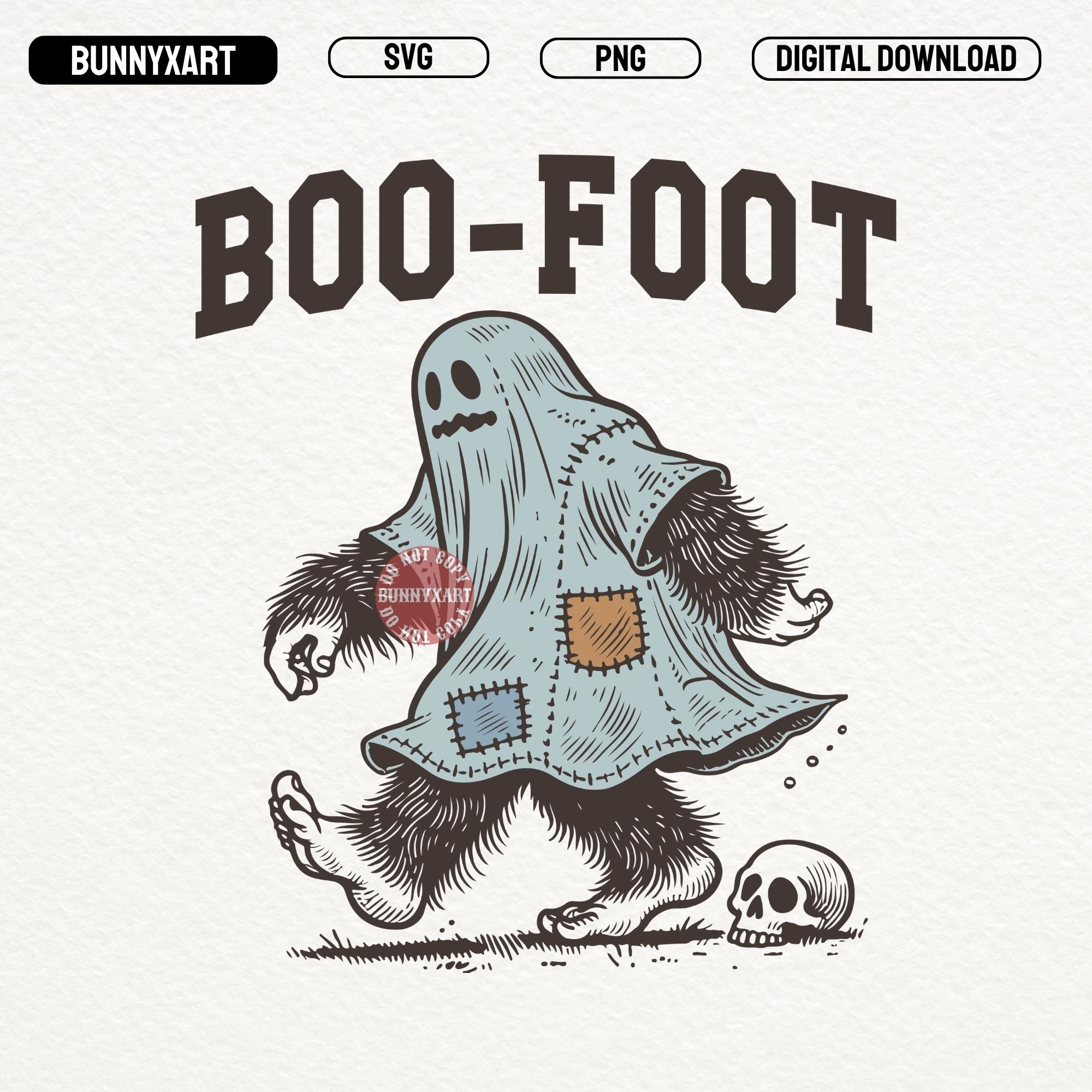 Funny Bigfoot Ghost SVG: Spooky Halloween Sasquatch (digital Download ...