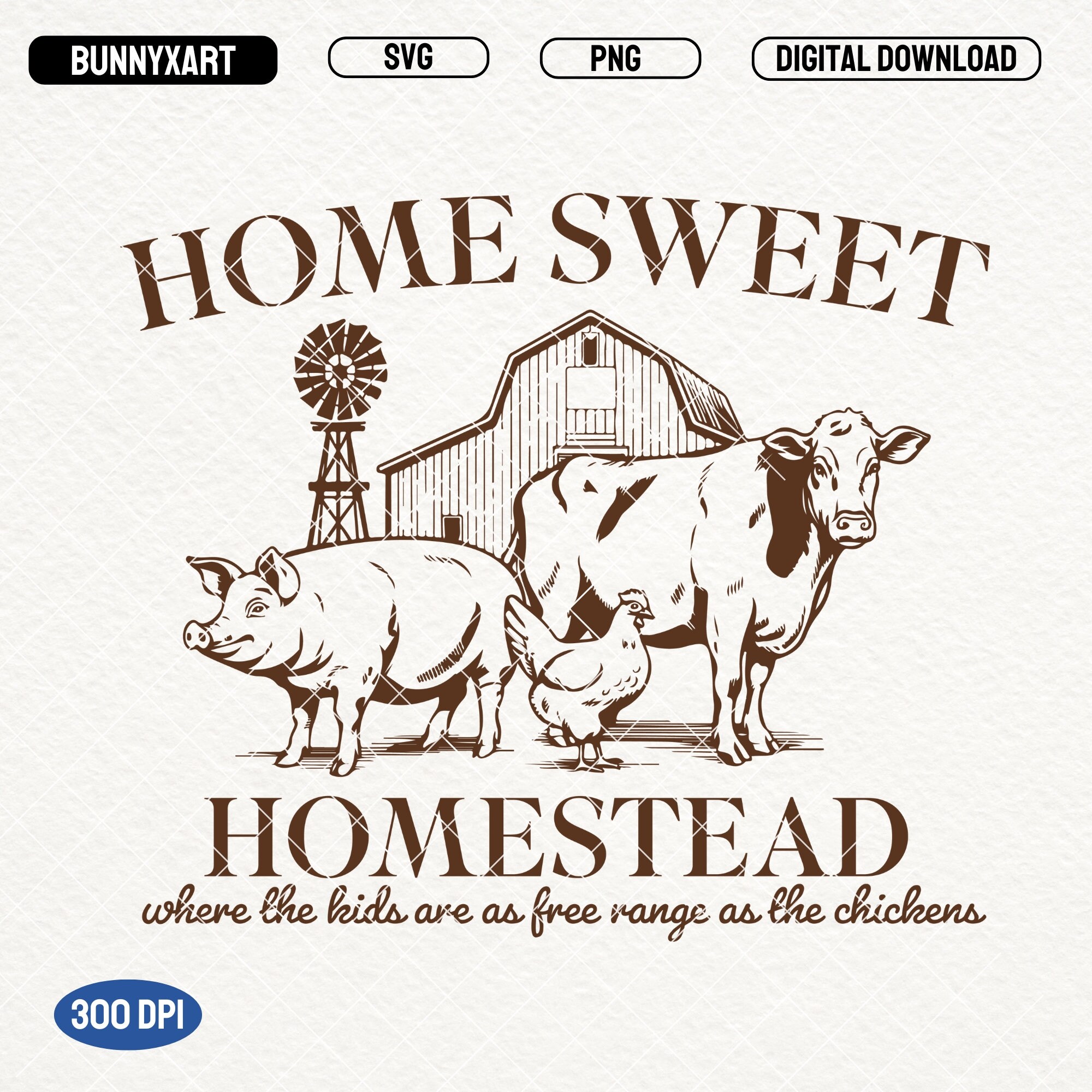 Home Sweet Homestead SVG PNG, Vintage Farm Life Shirt Design, Cow Png ...