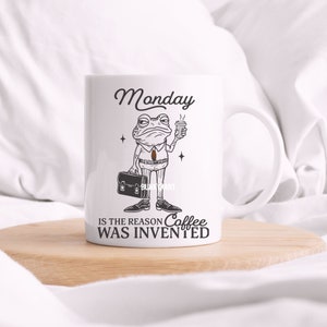Monday is the Reason Coffee Was Invented, SVG PNG Files, Retro Funny ...