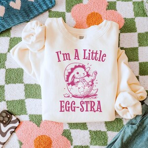 I'm A Little Eggstra SVG PNG, Kids Easter Shirt Design, Happy Bunny ...