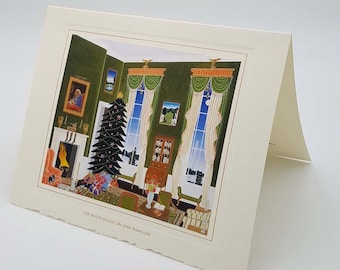 Original President Bill Clinton 1996 White House Christmas Card