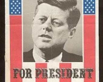 John F Kennedy Topps Original Mini Campaign Poster