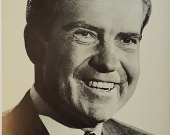 Original 1968 Richard Nixon For President Campaign Poster