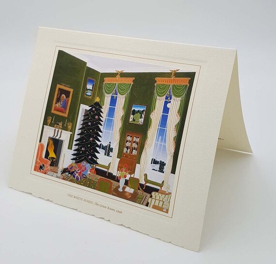 President Bill Clinton 1996 White House Christmas Card President Bill Clinton 1996 White House Christmas Card