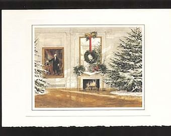 1986 Original Ronald Reagan White House Christmas Card