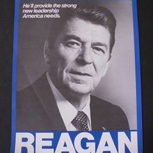 Ronald Reagan Classic New Leadership Campaign Poster