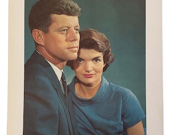 1960s The President And Mrs John Fitzgerald Kennedy Classic Portrait Print
