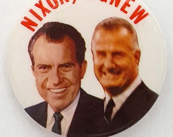 Richard Nixon & Spiro Agnew Original Campaign Button