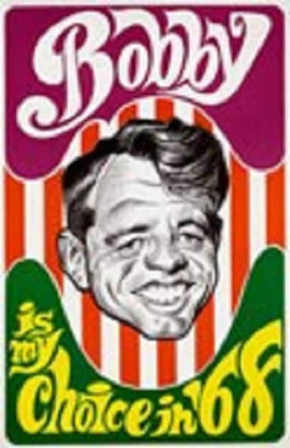 ボビー・ケネディは私の選択 '68 オリジナル選挙ポスター - Etsy 日本