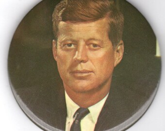 President John F. Kennedy Portrait Campaign & Presidential Button