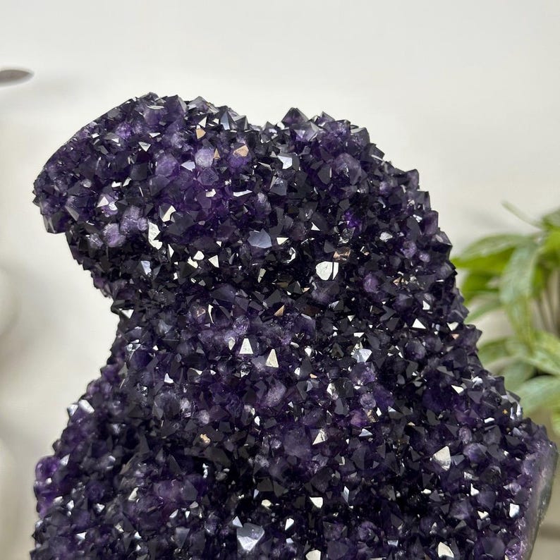 A Grade Natural Amethyst Crystal Specimen on Metal Stand - MWS3390 ...
