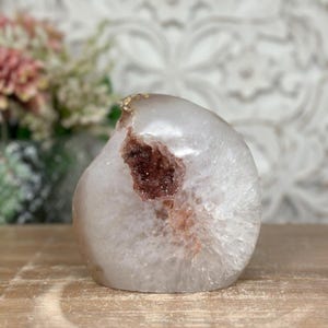 Large Rainbow Amethyst Flame Stone Carving