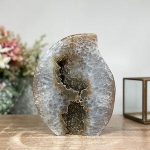 Sugar Quartz Druzy Stone Flame | FST0121