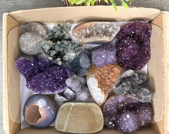 14 pieces Lot, Mineral Specimens, Amethyst Formations, Uruguayan Amethyst, Wholesale Supplier - MSLT0171