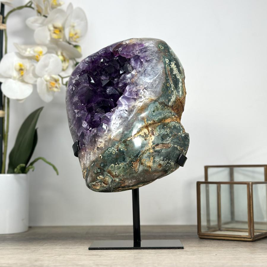 アメジストジオードとグリーンジャスパーシェル - MWS2211 - Etsy 日本