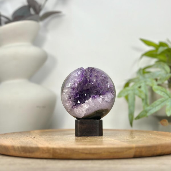 Amethyst Druzy Sphere Geode -  SPH0205
