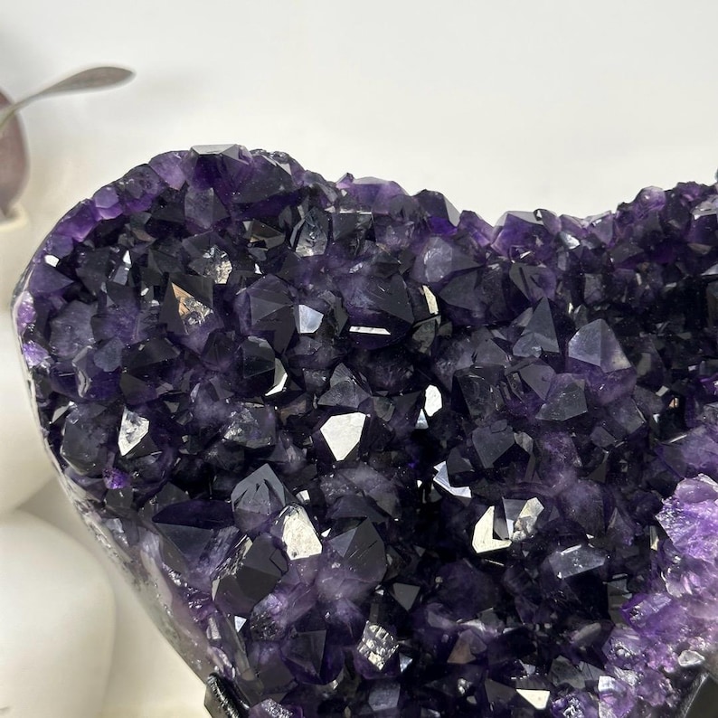 Deep Purple Natural Amethyst Crystal Specimen - MWS3392 - Etsy Canada