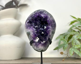 大きな天然アメジストジオード - MWS2209 - Etsy 日本