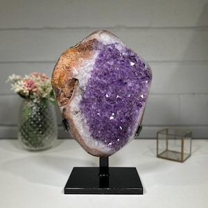 Huge Amethyst & Organge Rainbow Druzy -  MWS0802