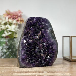 Natural Amethyst Cathedral with Sugar Crystals, Self Standing Amethyst, 5,5 in Tall Amethyst Stone | CBP1058