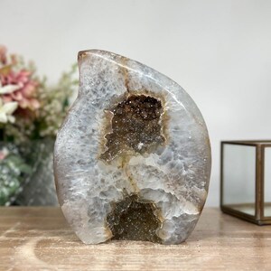 Sugar Quartz Druzy Stone Flame | FST0122