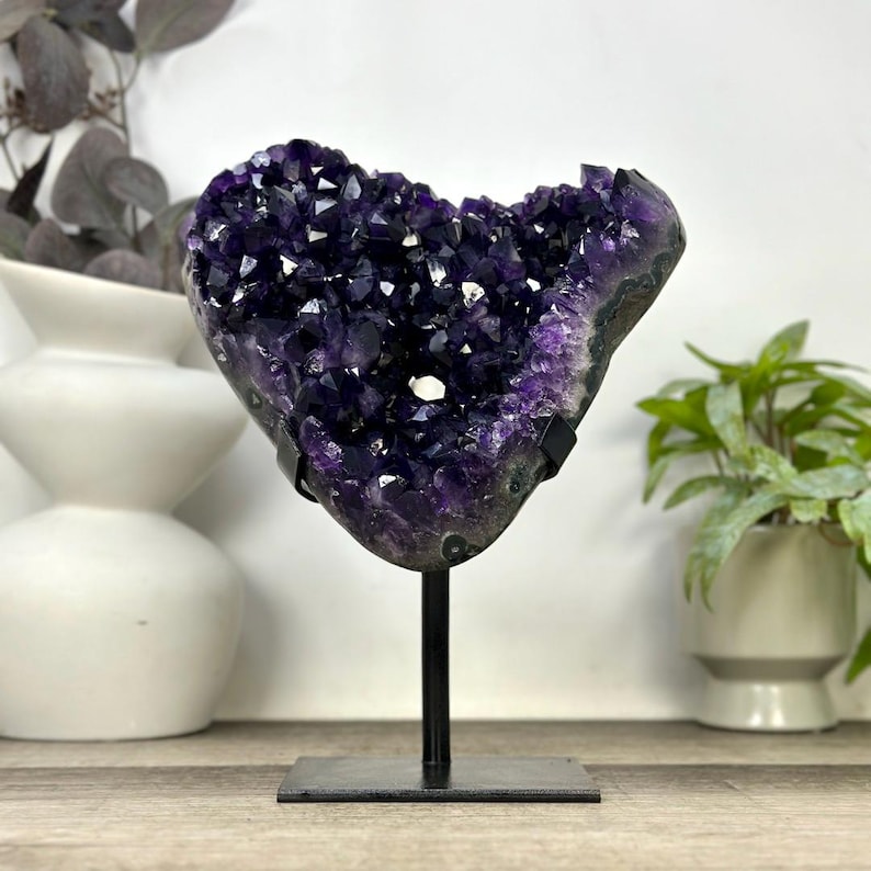 Deep Purple Natural Amethyst Crystal Specimen - MWS3392 - Etsy Canada