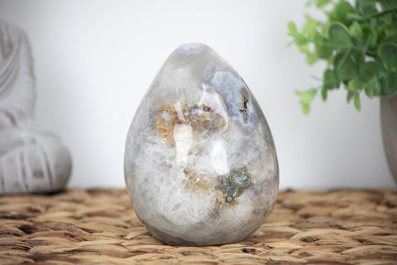 美しい天然石の卵型彫刻、石の卵、卵型の石、STE0049 - Etsy 日本