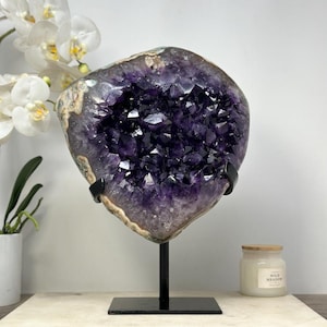 Impressive Large Natural Amethyst Specimen, Large Deep Purple Crystals -  MWS1506