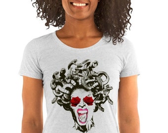 Medusa Ladies Panted Valentine Camiseta de manga corta