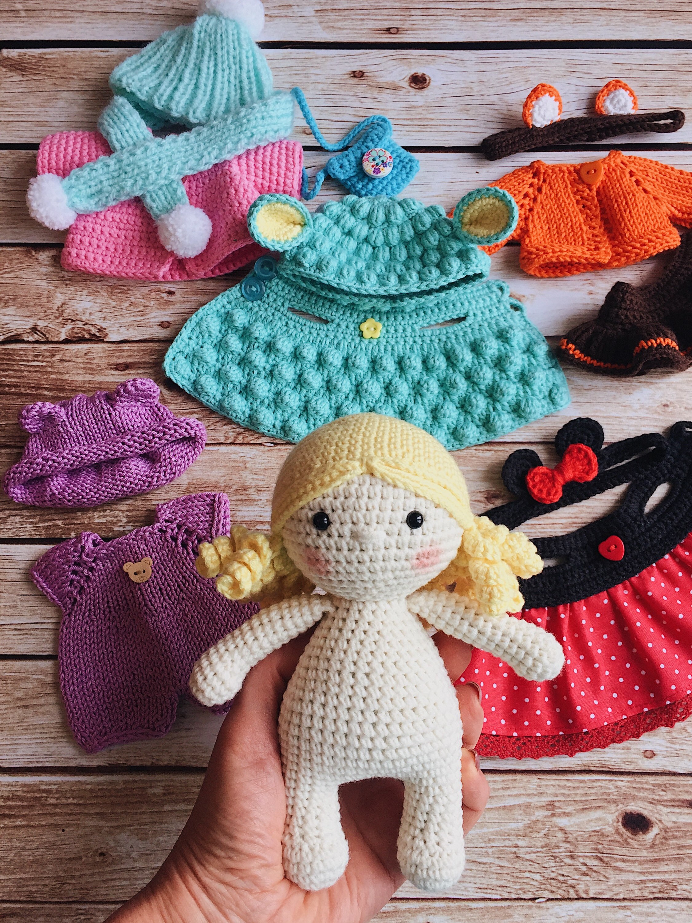 Doll With Clothes and Accessories Stuffed Doll Set Baby Etsy