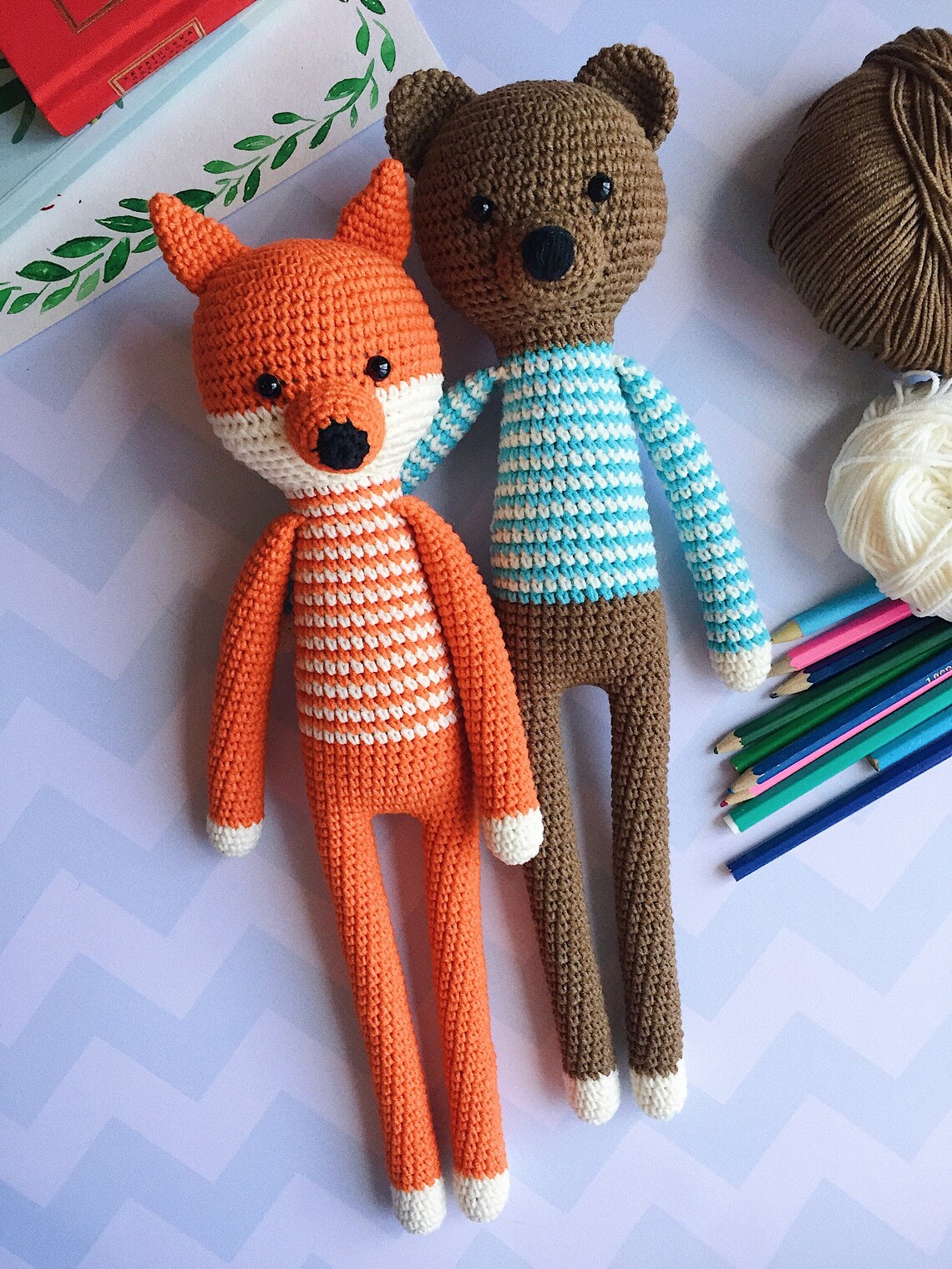 Crochet Bear Plush Toy/amigurumi Animal Toys/stuffed Toy for Etsy