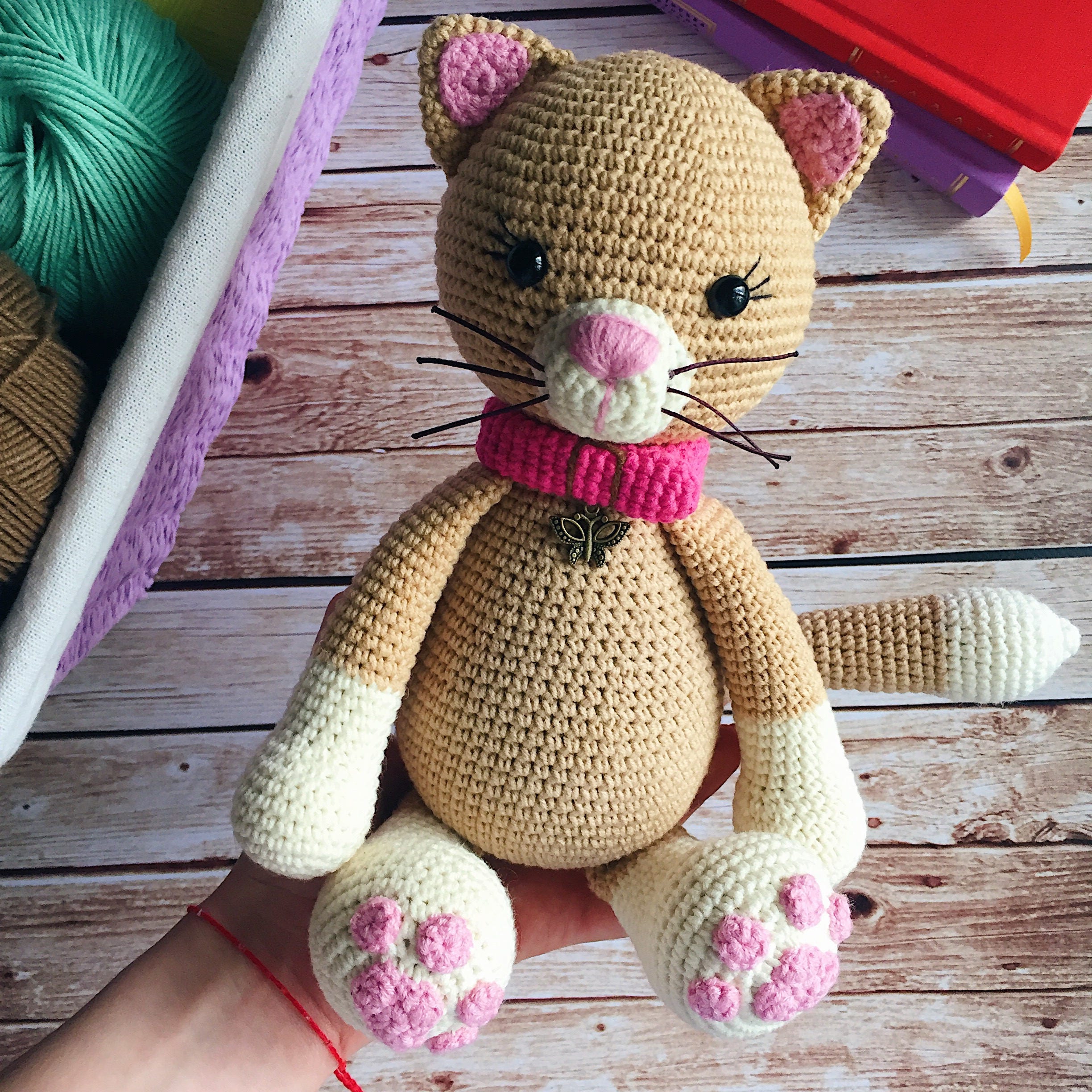 Stuffed Cat/amigurumi Animal/crochet Cat/cat Toy/amigurumi Etsy