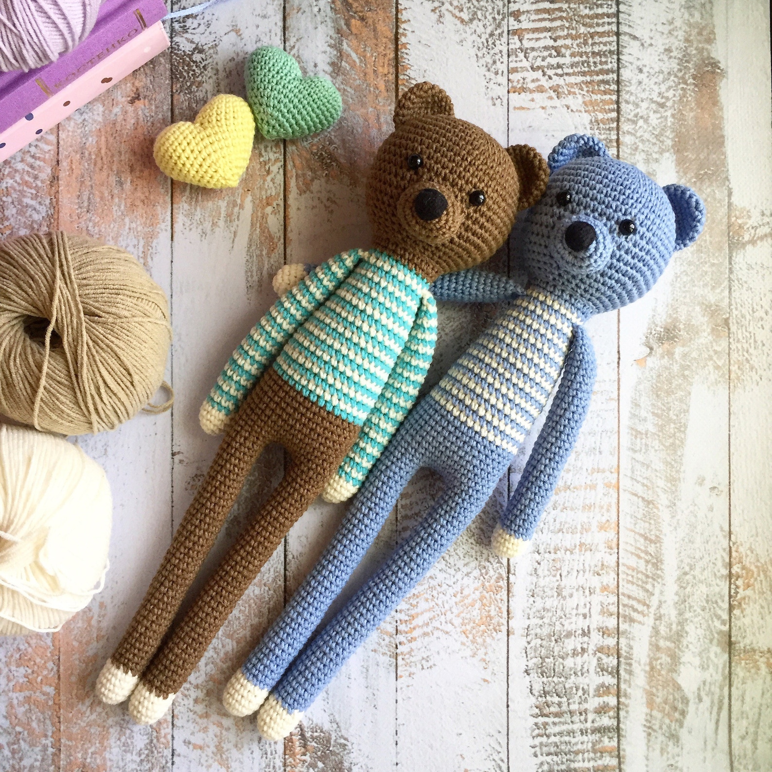 Crochet Bear Plush Toy/amigurumi Animal Toys/stuffed Toy for Etsy