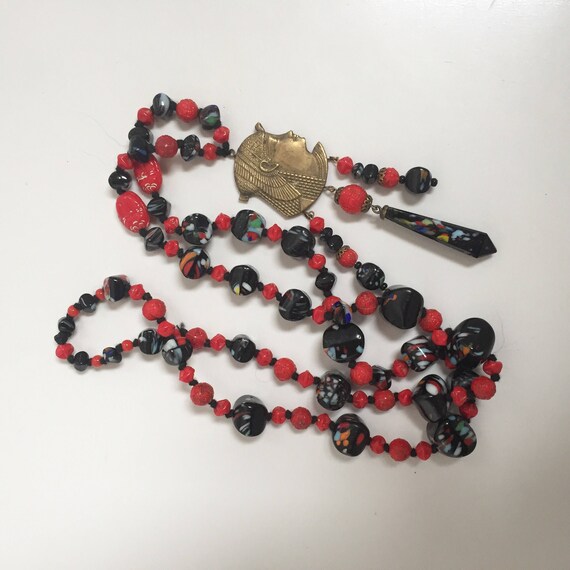 Egyptian revival necklace- restrung