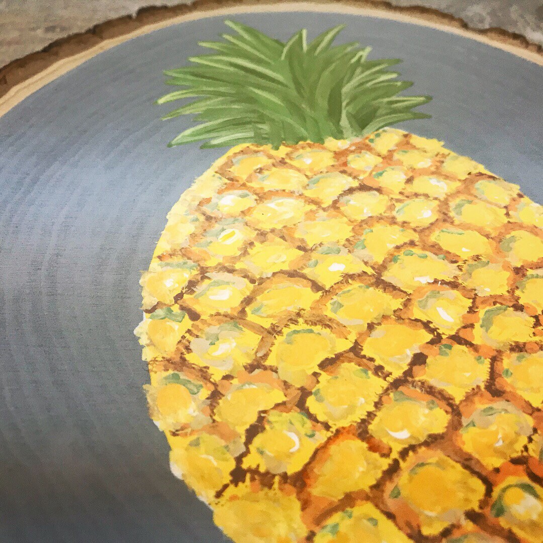 Personalized Hand-painted Pineapple Wooden Sign (large) - Etsy