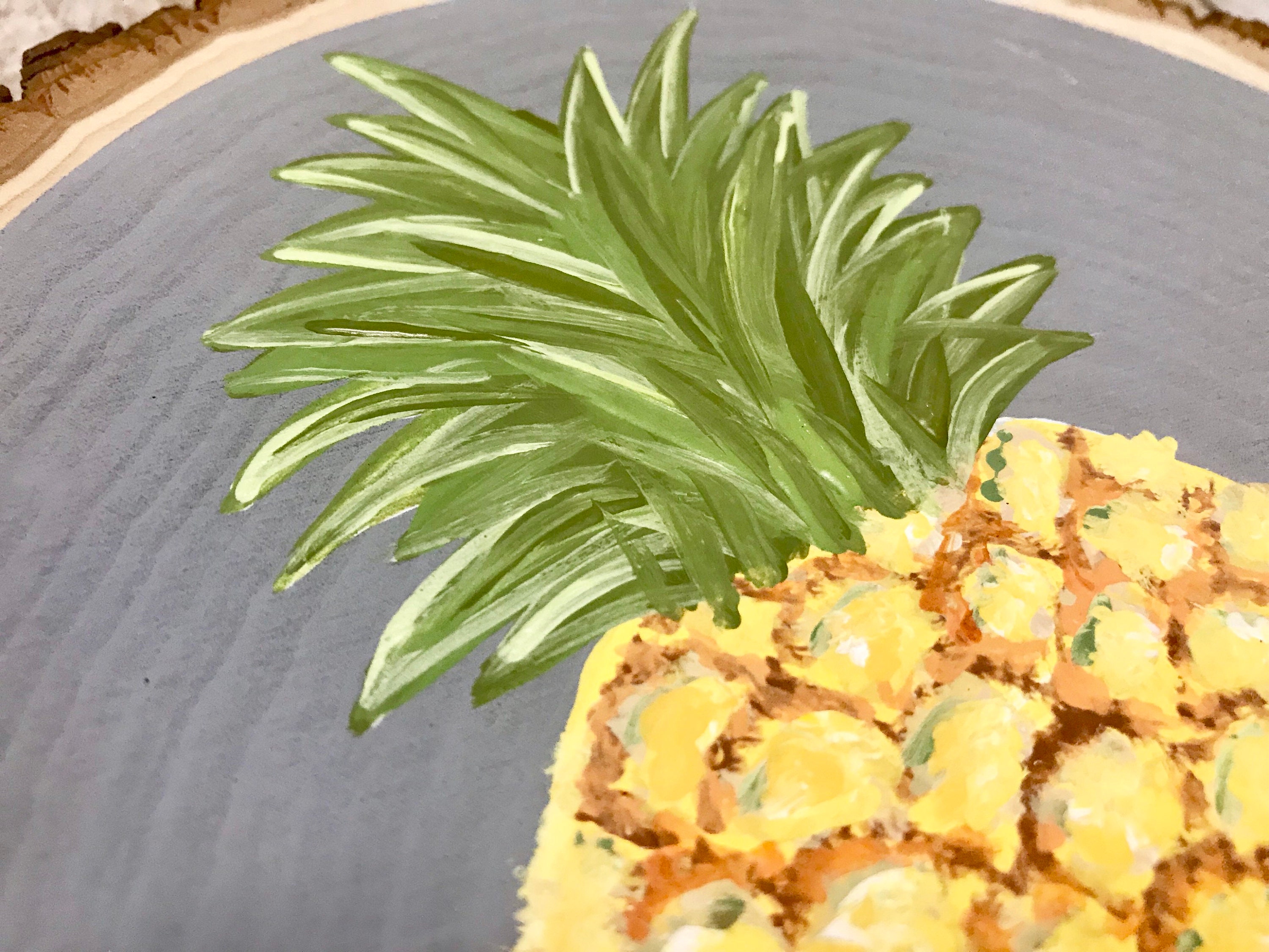 Personalized Hand-painted Pineapple Wooden Sign (large) - Etsy