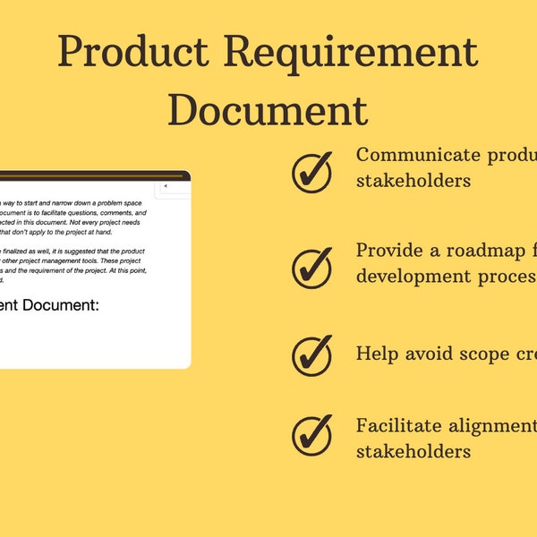 Product Requirement Document Template Etsy Product Requirement Document Template Etsy