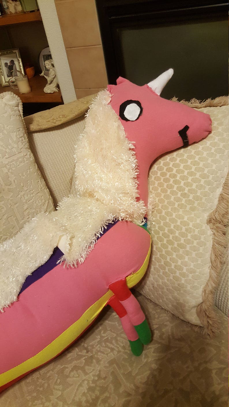Lady Rainicorn | Etsy Lady Rainicorn Body Pillow by