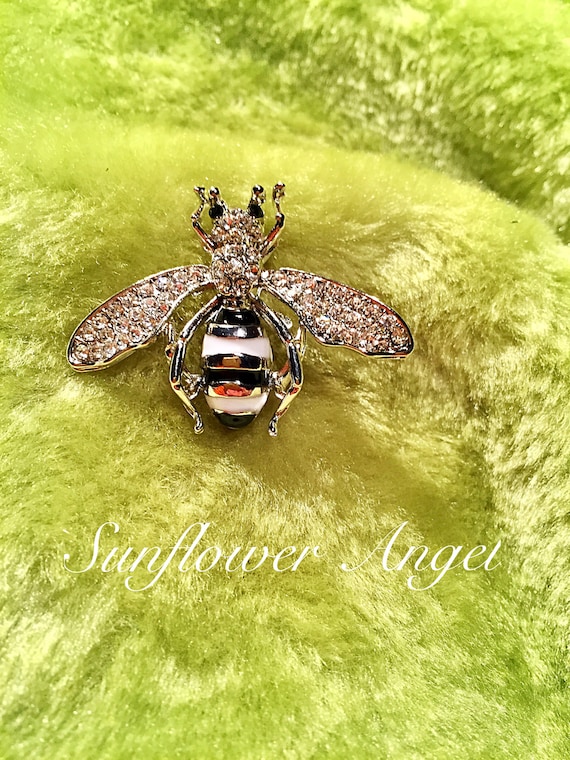 Spilla Smalto Oro Spilla Distintivo Ape Bumble In Metallo Dorato Con Smalto - Gioiello Vintage Per Giacche E Borse Buds Fe