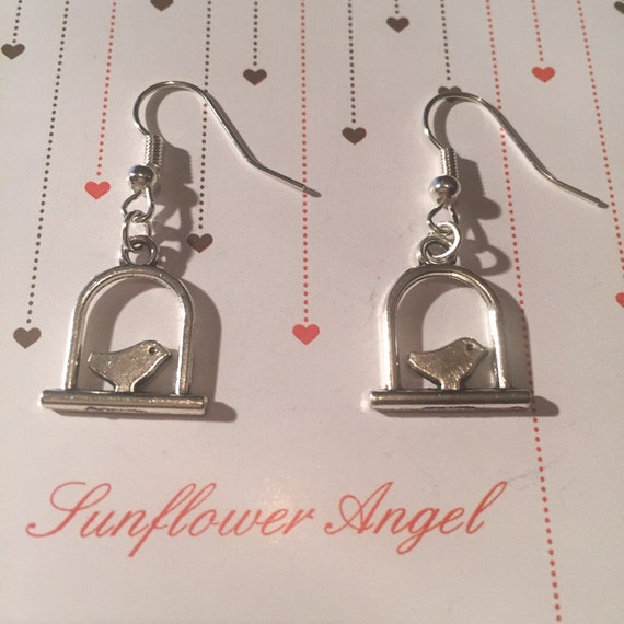 Hand crafted retro Celtic knot charm earrings, in vintage silver on silver plated hooks